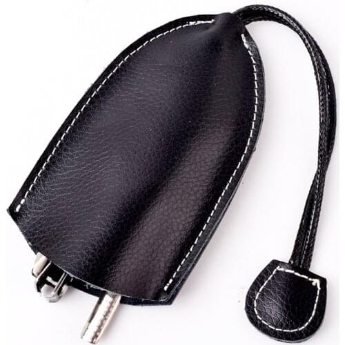 Portable Keys Case Genuine Leather Simple Pull-Style Car Key Chain Wallets Bag Housekeeper Holder New Keychain Organizer Pouch