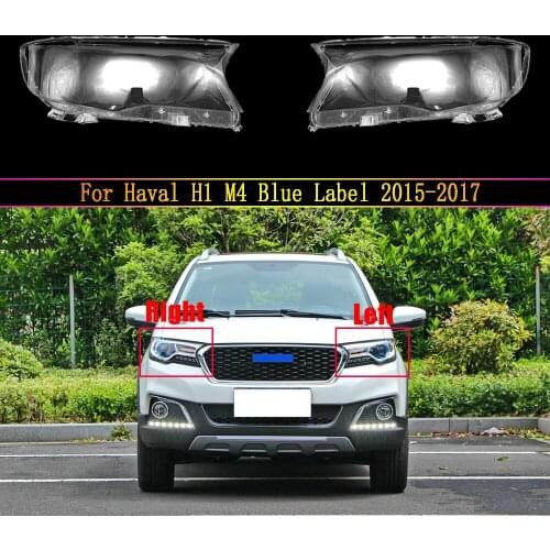 Transparent Cover Headlight Glass Shell Lamp Shade Headlamp Lens Cover For Haval H1 M4 Blue Label 2015 2016 2017