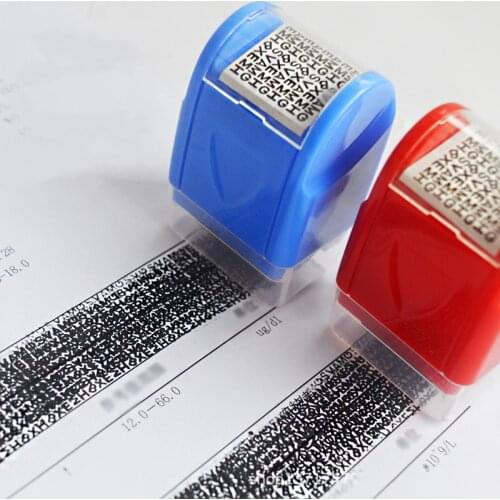 Roller Stamp Secret Seal Theft Protection Code Guard Your ID Confidential Seal Office File Shielding Privacy Self Inking Stamps