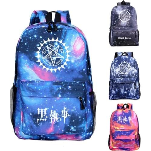 Mochila Black Butler Backpack Boys Girls School Bags Students Book Bag Teens Travel knapsack Women Bagpack Men Laptop backpack