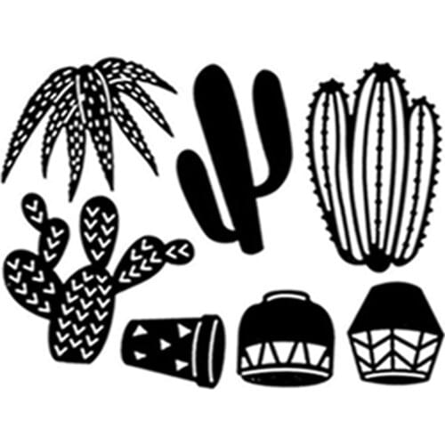 Tropical Fleshy Cactus Pot Metal Cutting Dies Stencils For DIY Scrapbooking Photo Album Decorative Embossing Handcraft Die Cuts