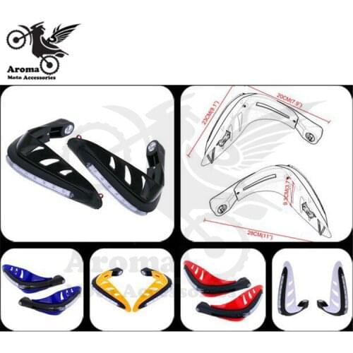 Universal motorcycle handguard with LED 12mm 17mm motorbike hand guard turn signal light motocross ATV Off-road moto protection
