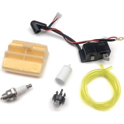 Ignition Coil Air Filter Primer Bulb Spark Plug for 445 450 JONSERED 2245 2250 C