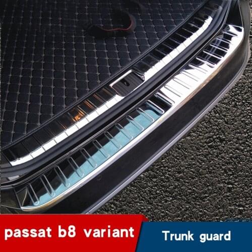 Car trunk protection strip tail box decoration car sticker for passat b8 variant trunk accessories stainless steel