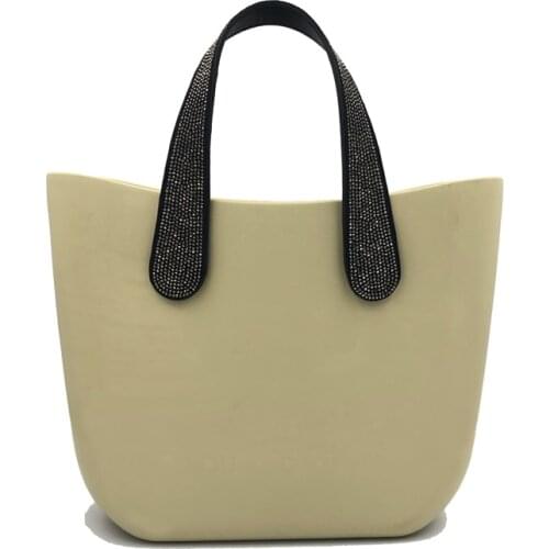 1 Pair 47cm 70CM Diamond Flat Pu Faux Leather Handles for Classic Mini O Bag Obag handbag hand bag silicon bags