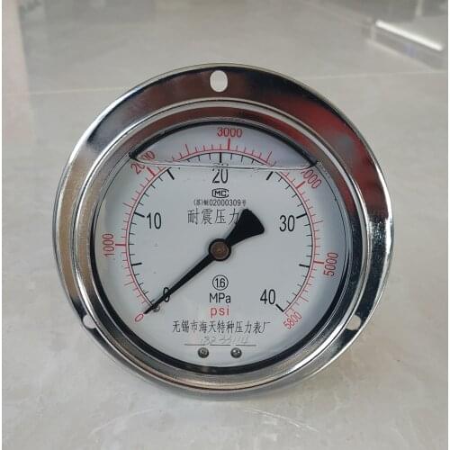 100mm(4.0") Liquid filled pressure gauge, shock-proof manometer