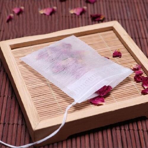 100 pieces 5.5*7cm corn fiber tea bag tea bag tea bag disposable filter bag tea bag small size