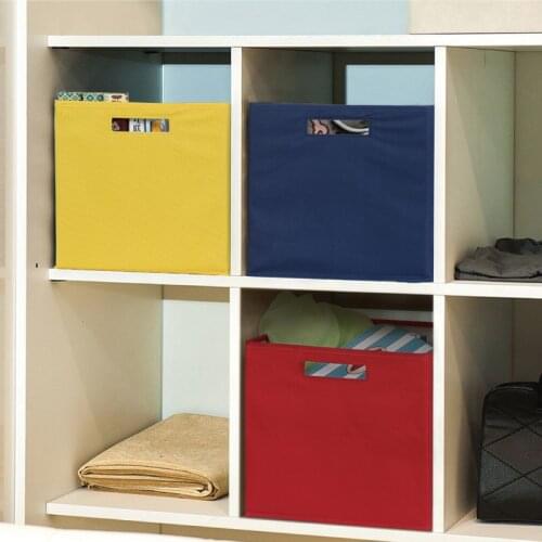 2021 New Cube Folding Oxford cloth Storage Box Foldable Cloth Storage Cube Basket Bins toys Organizer Containers Drawers