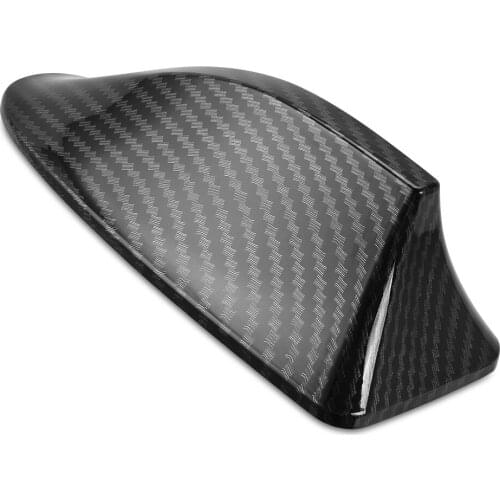 Car Radio Shark Fin Car Shark Antenna Radio FM Signal Design For All Cars Aerials Antenna Imitation Carbon Fiber Antennas