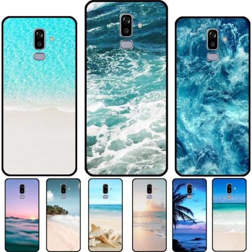 Summer Beach Ocean Waves Case For Samsung Galaxy A5 A3 2017 J7 J5 J1 J3 2016 A6 A8 J6 J4 Plus J8 A7 A9 2018 Cover