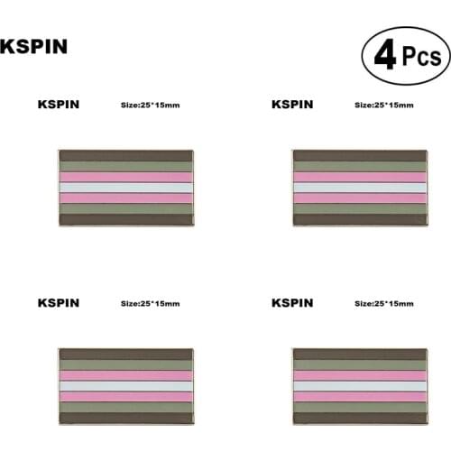 Demigirl Pride Lapel Pin Flag badge Brooch Pins Badges 4Pcs a Lot