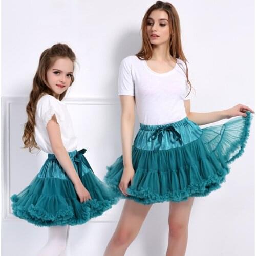 Kids Girls Tutu Skirts Mother Daughter INS Tutu Skirts Muti Color 2021 New Arrival Family Matching Outfits European American