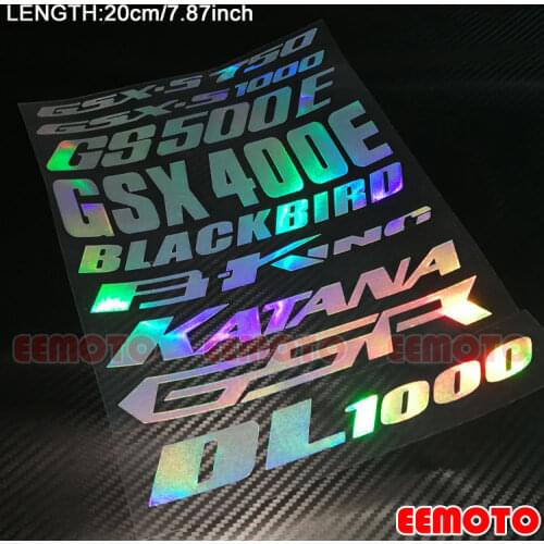 Motorcycle helmet Shell Tank Pad Fairing Decals Stickers for SUZUKI GSR GSX-S750 GSX-S1000 GS500E GSX400E BKING KATANA GSR DL100