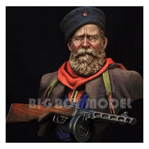 1/10 Resin Model Building Kit Bust Russian Cossack