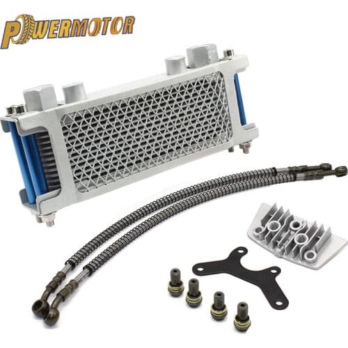 Motorcycle Oil Cooling Cooler Radiator Oil Cooler Set For 70cc 50cc 90cc 110cc 125cc 140cc Horizontal Engine Monkey Chinese Made