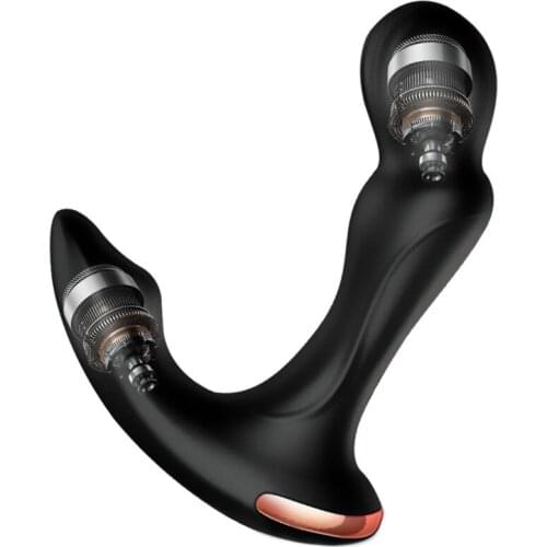 Sex Toys For Men Remote Wireless Prostate Massager Vibrator Butt Plug Anal Tail Rotating USB Charging Adult Products For Male