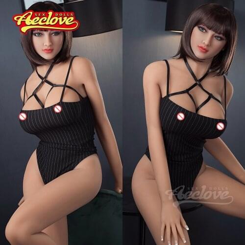 Aeclove 168cm TPE Sex Dolls Hot Brown Muscle Female Big Boobs Sexy Ass Sex Toy for Men Vagina Oral Pussy Adult Love Doll