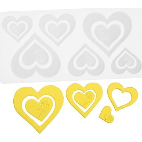 Diy Silicone Chocolate Decorative Mold Heart Rose Fondant Candy Mould Cake Decorating Making Home Kitchen Handmade Baking Tools