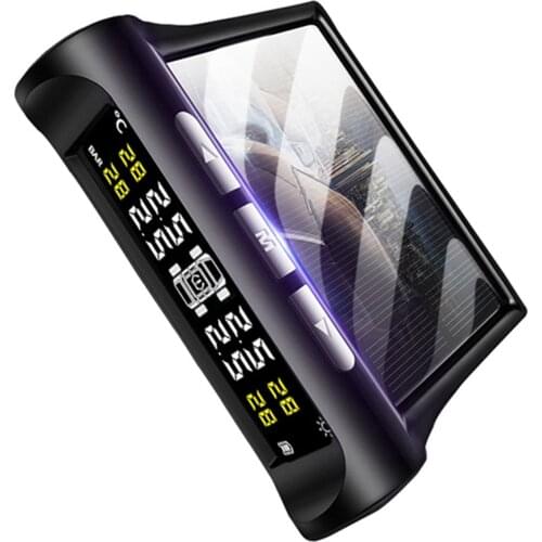 Tire Pressure Monitoring System Solar Charge TPMS Sensor Tire Pressure Detection External Tire Pressure Detector