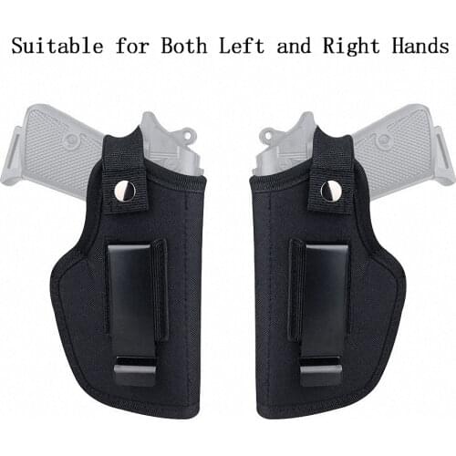 Tactical Gun Holster Universal Concealed Carry Holsters Belt Metal Clip IWB OWB Holster Airsoft Gun Bag for All Size Handguns