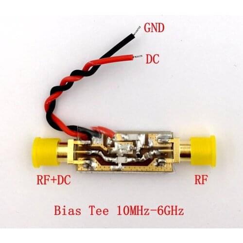 1PC Broadband RF Feeder RF Blocker Bias Feed Bias Tee 10MHz-6GHz