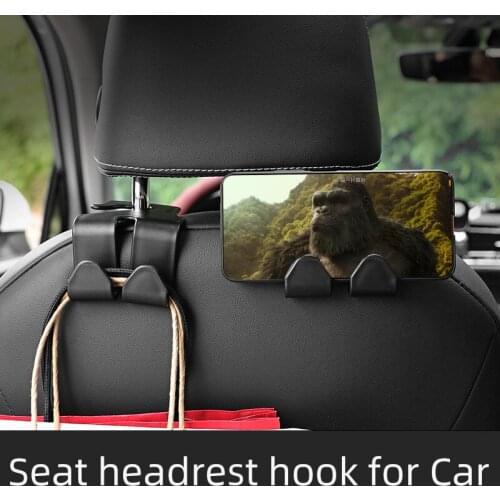 1pc Universal Car Seat Headrest Hook Organizer Car Accessories Interior Portable Hanger Holder Storage For Auto Bag Purse Cloth