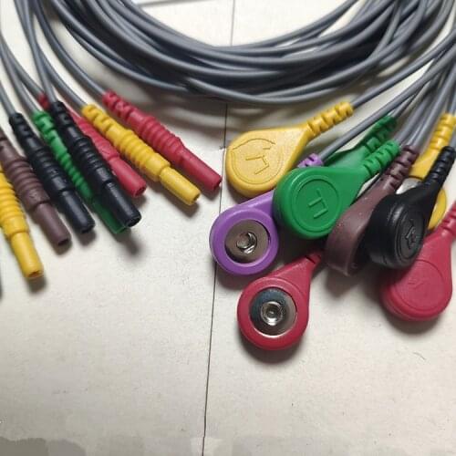 12-lead holter lead for Meigaoyi and Contec 12-lead holter cable for Meigaoyi and Contec