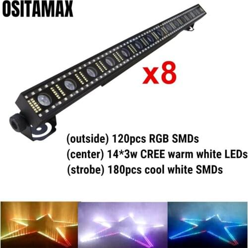 14x3w RGB LED Wall Washer Light DJ Equipment Stage Lighting Color Change Floodlight DMX512 Control LED Lamp Washer for Bar Club
