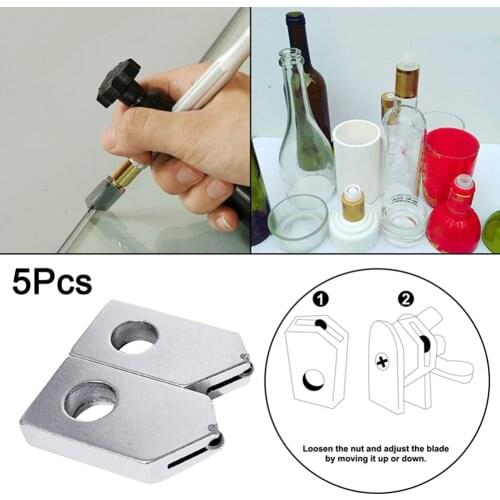 5pcs Head Glass Cutter Replacement Parts For Home Diy Crafts Handmade Profession Wine Bottle Cutting
