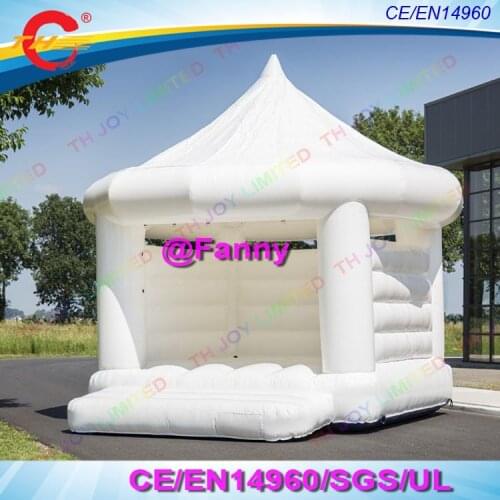 White bouncy castle for wedding Giant Wedding Parties inflatable white bouncy castle for sale