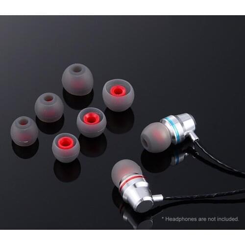 5 Pairs Soft Silicone Earplugs Two-Color Earmuffs Soundproof In-Ear Universal Ear Caps Replacement Earphone Cushions Components