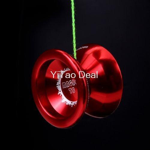 Free shipping Magic YOYO Red T5 Alloy Aluminum Professional Yo-Yo YoYo Toy