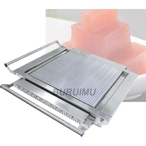 Wholesale Price Stainless Steel 40*40cm Double Arm Manual Chocolate Cutter Cheese Cake Guitar Dicing Machine