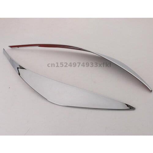 For Nissan X-Trail 2014-2016 High-quality ABS Chrome 2pcs/set Car Rubber Bumper Corner Anticollision Guard Protector Front Guard