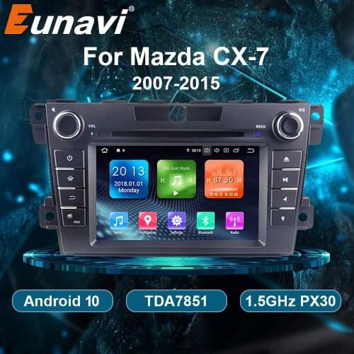 Eunavi 2 din car radio multimedia player for Mazda CX-7 CX 7 CX7 2007-2015 Auto dvd cd Android 9.0 2din headunit GPS navigation