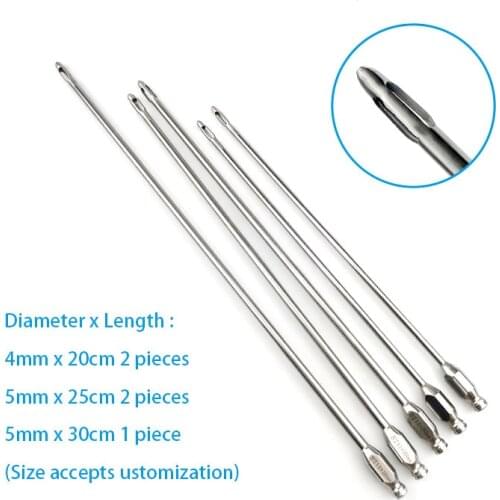 5pcs/set Fat Transfer Needle Basket Liposuction Cannula Liposuction Instrument