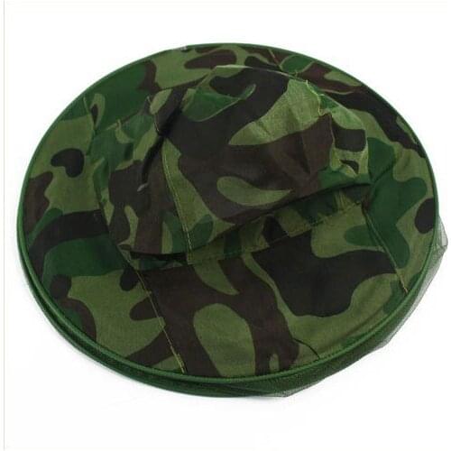 Mosquito Camo Midge Bug Fly Insect Bee Women Men Bucket Hat Fishing Camping Field Jungle Face Protect Cap Mesh Cover Mask
