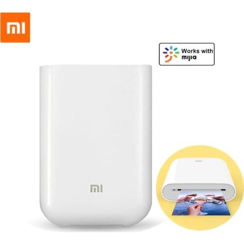 Xiaomi Mijia Pocket Photo Printer Portable Mini AR Printer Inkless Multiplayer Bluetooth Printing Works with Mi Home APP