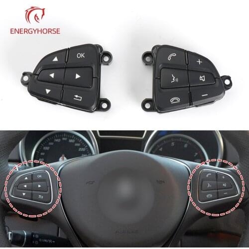 For Mercedes W166 W156 W246 Car Multi-function Steering Wheel Switch Buttons Phone Control Key For Benz GLE B Class 0999050600