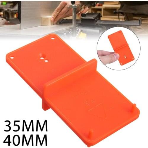 35mm/40mm Hinge Hole Drilling Guide Locator Door Cabinets Hole Opener Positioning Template DIY Woodworking Tool