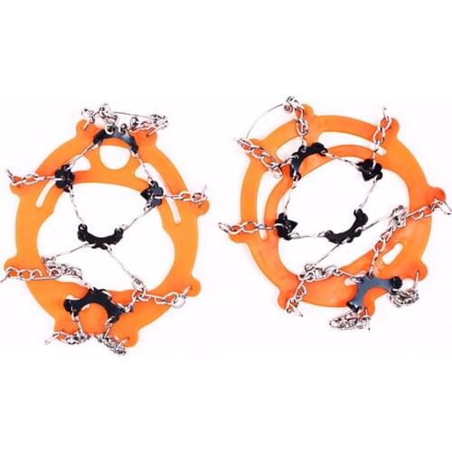 Snow Non Slip Climbing Crampons Cleats Shoe Cover Ice Gripper For Spikes Hiking Winter Manganese Steel Outdoor Cleats Overshoes