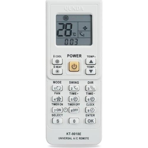 Air Conditioner air conditioning universal remote control suitable for toshiba panasonic sanyo nec fujitsu lg aux KT-9018e