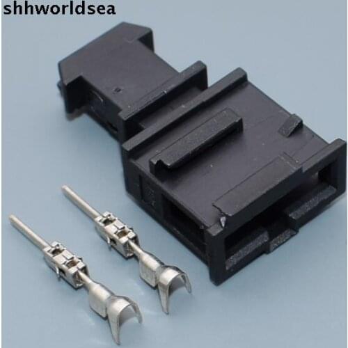 Worldgolden 5/30/100sets 2p male for VW License plate lamp connector Car door 3B0 972 712 Car light-inspection Plug 3B0972712