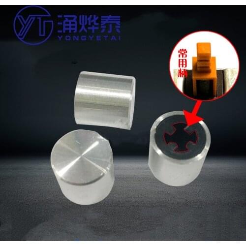 YYT 10PCS Square head power switch key switch button cap 10*10MM button cap knob square hole bare body