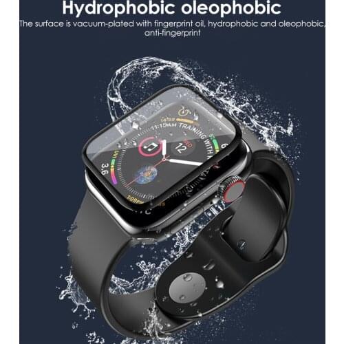 Tempered Glass For Apple Watch 4 5 6 44 40 mm Smart Watch Clear TPU Coverage Protective Matte Film For Apple Watch 2 3 42mm 38mm