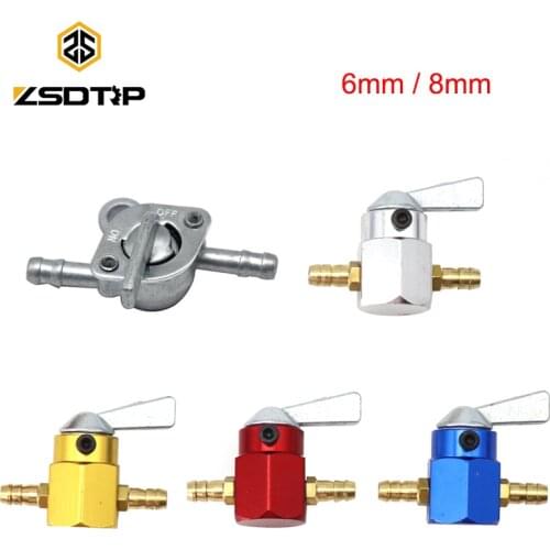 ZSDTRP Fuel Petrol Tank Switch Tap Petcock Gasoline Valve With Two Ends On/Off Switch For Cross-country Motorcycle ATV Moped
