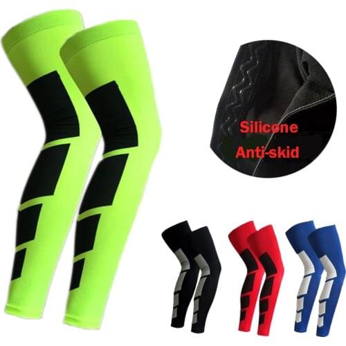 1PCS Super Elastic Spandex Basketball Leg Warmers Calf Thigh Compression Sleeves Knee Brace Soccer Volleyball Cycling HX004