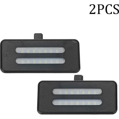 2Pcs 12V 18LED Interior Sun Visor Vanity Mirror Lamps For BMW E90 X1 E84 X5 E70 X6 E71 E72 E91 E92 X3 F25 E60 E61 Reading Lights