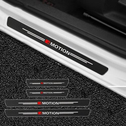 4pcs 4MOTION Car Door Protection Sticker For Volkswagen T-ROC TAYRON Teramont GOLFR Touran PASSAT Toureg PHIDEON Multivan Carave