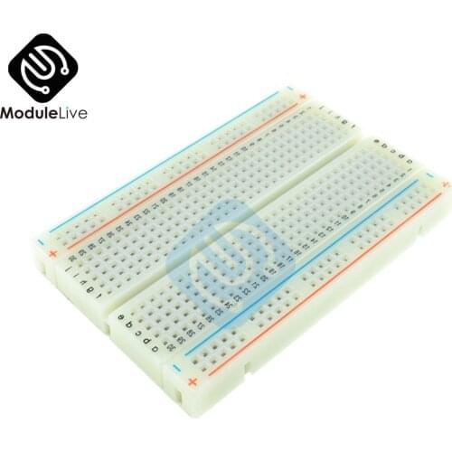 400 Tie Points Solderless PCB Breadboard Mini Universal Test Protoboard DIY Bread Board for Bus Test Circuit Board